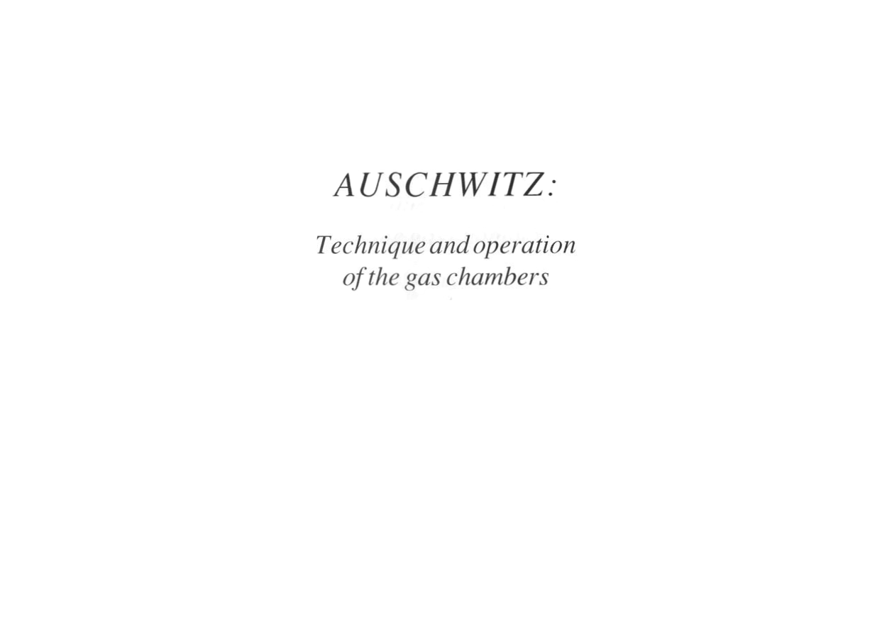Auschwitz, by J.-C. Pressac
