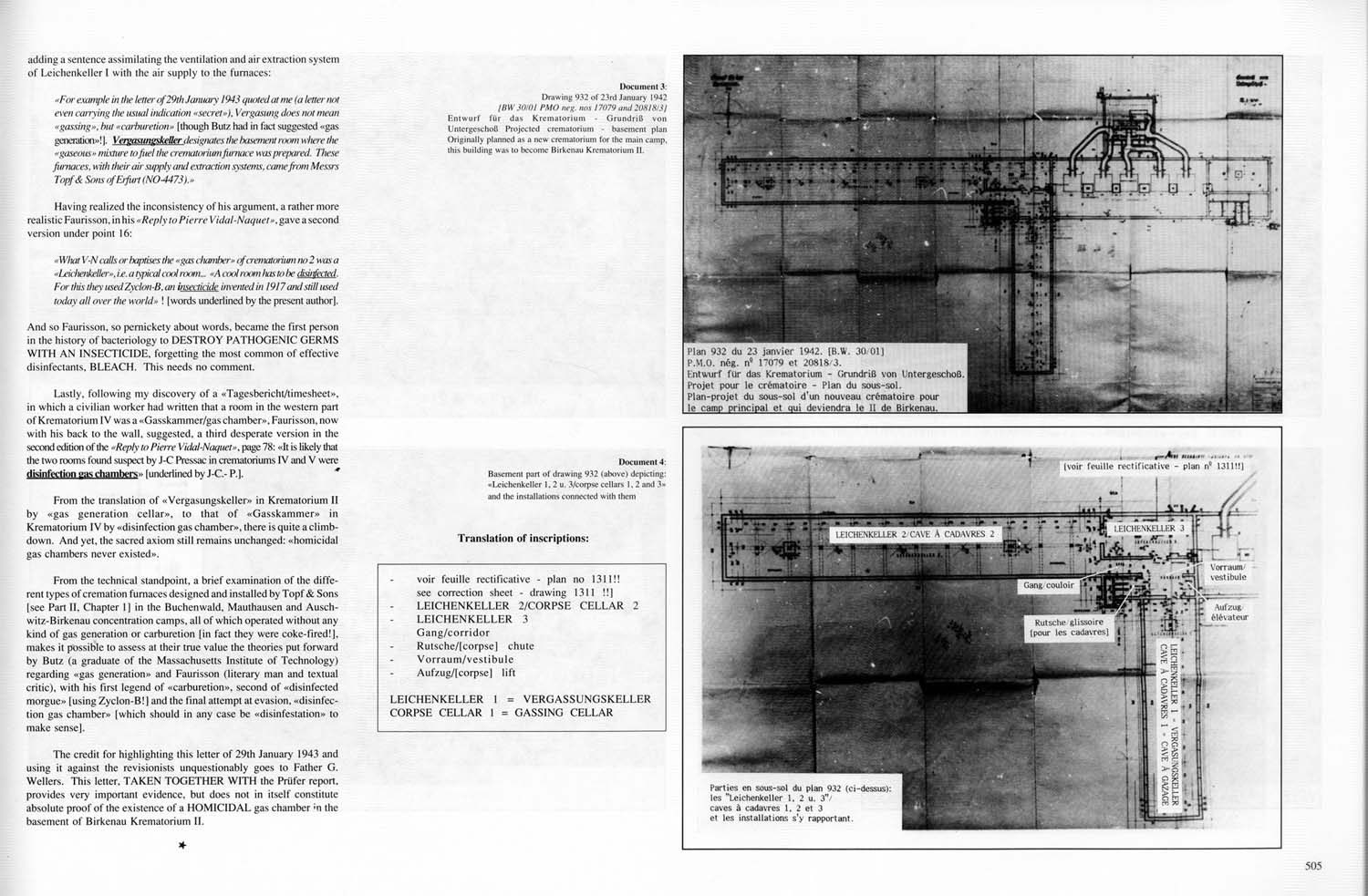 Auschwitz, by J.-C. Pressac